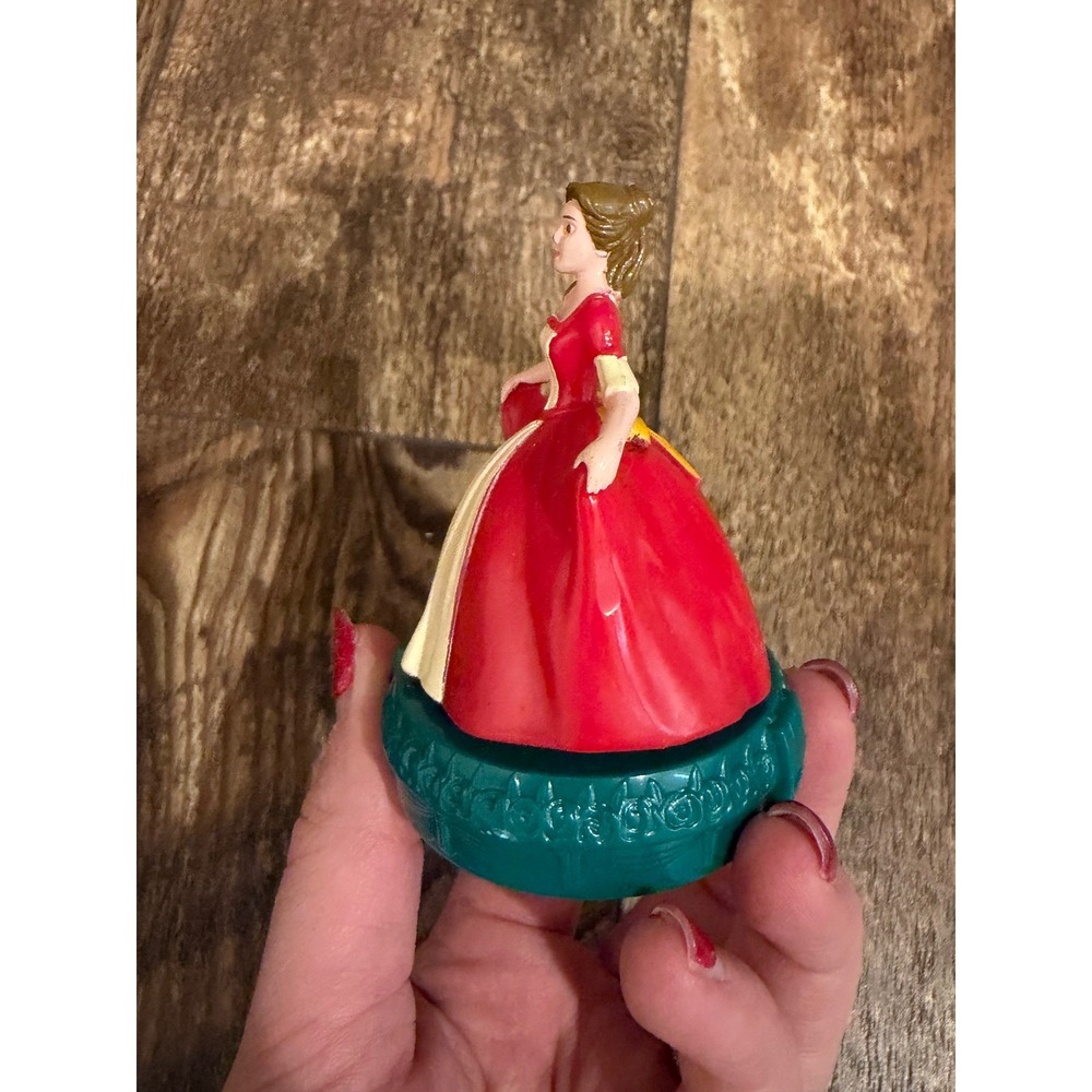 Vintage 1998 Disney Belle Beauty and the Beast McDonalds Happy Meal Red Dress - Picture 2 of 5